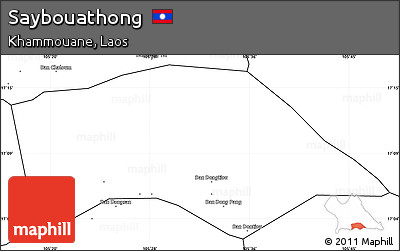 Blank Simple Map of Saybouathong