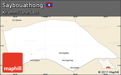 Classic Style Simple Map of Saybouathong