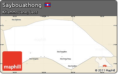 Classic Style Simple Map of Saybouathong