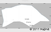 Gray Simple Map of Saybouathong, single color outside