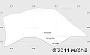 Silver Style Simple Map of Saybouathong, single color outside