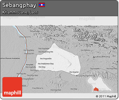 Gray 3D Map of Sebangphay