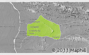 Physical 3D Map of Sebangphay, desaturated