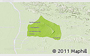 Physical 3D Map of Sebangphay, lighten