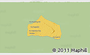 Savanna Style 3D Map of Sebangphay, single color outside