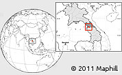 Blank Location Map of Sebangphay, highlighted country, highlighted parent region