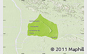 Physical Map of Sebangphay, lighten