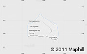 Silver Style Map of Sebangphay, single color outside