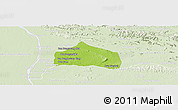 Physical Panoramic Map of Sebangphay, lighten
