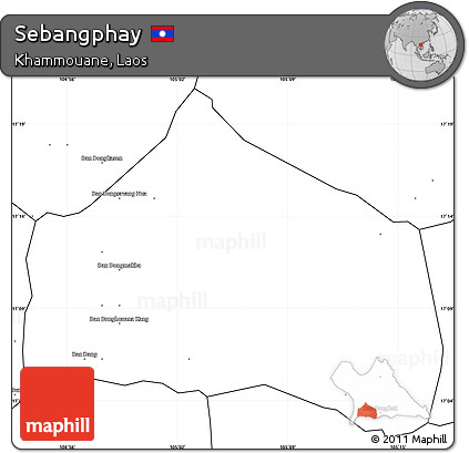 Blank Simple Map of Sebangphay
