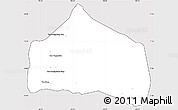 Silver Style Simple Map of Sebangphay, cropped outside
