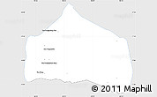 Silver Style Simple Map of Sebangphay, single color outside
