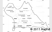 Blank Simple Map of Khammouane, cropped outside