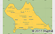 Savanna Style Simple Map of Khammouane, cropped outside