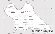 Silver Style Simple Map of Khammouane, cropped outside