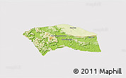 Physical 3D Map of Yommalath, cropped outside