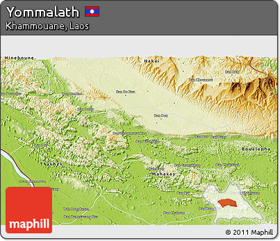 Physical 3D Map of Yommalath