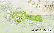 Physical 3D Map of Yommalath, lighten