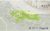Physical 3D Map of Yommalath, lighten, semi-desaturated