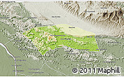 Physical 3D Map of Yommalath, semi-desaturated