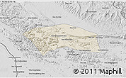 Shaded Relief 3D Map of Yommalath, desaturated