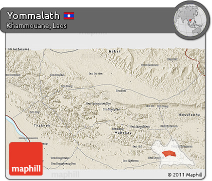 Shaded Relief 3D Map of Yommalath