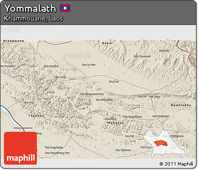 Shaded Relief 3D Map of Yommalath