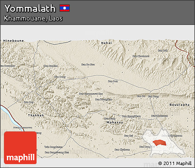 Shaded Relief 3D Map of Yommalath