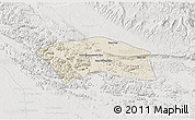 Shaded Relief 3D Map of Yommalath, lighten, semi-desaturated