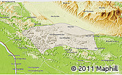 Shaded Relief 3D Map of Yommalath, physical outside
