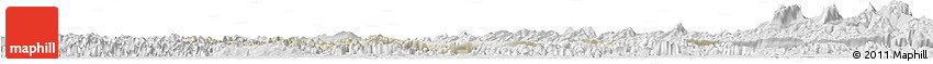 Shaded Relief Horizon Map of Yommalath, lighten, desaturated Shaded Relief Horizon Map of Yommalath, lighten, desaturated