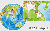 Physical Location Map of Yommalath, highlighted country, highlighted parent region