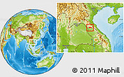 Physical Location Map of Yommalath