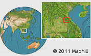 Satellite Location Map of Yommalath