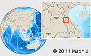 Shaded Relief Location Map of Yommalath