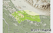 Physical Map of Yommalath, semi-desaturated
