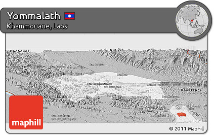 Gray Panoramic Map of Yommalath