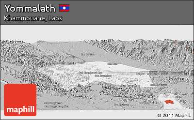 Gray Panoramic Map of Yommalath