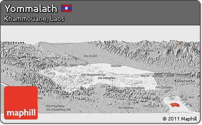 Gray Panoramic Map of Yommalath
