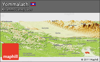Physical Panoramic Map of Yommalath