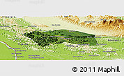 Satellite Panoramic Map of Yommalath, physical outside