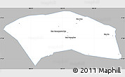 Gray Simple Map of Yommalath, single color outside