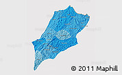 Political Shades 3D Map of Luang Prabang, cropped outside