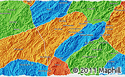 Political 3D Map of Chomphet