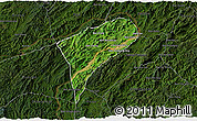 Satellite 3D Map of Chomphet, darken