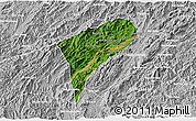 Satellite 3D Map of Chomphet, lighten, desaturated