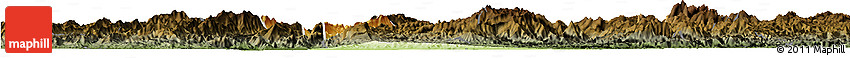 Physical Horizon Map of Chomphet, darken