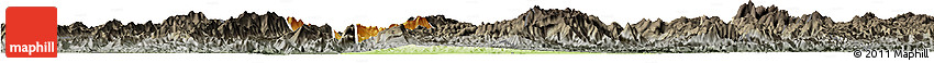 Physical Horizon Map of Chomphet, darken, semi-desaturated