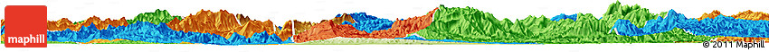 Physical Horizon Map of Chomphet, political outside