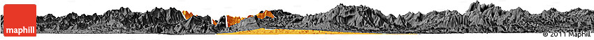 Political Horizon Map of Chomphet, darken, desaturated